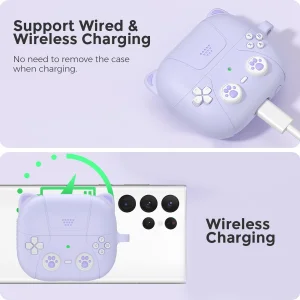 کاور آها استایل کد WG160 گربه مناسب برای کیس سامسونگ Galaxy Buds 3 /Buds 3 Pro