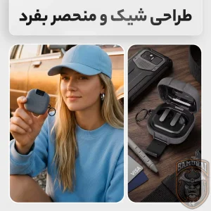کاور سامورایی مدل Quad-51 مناسب برای کیس هدفون سامسونگ Galaxy Buds 4 Pro / Galaxy Buds 4
