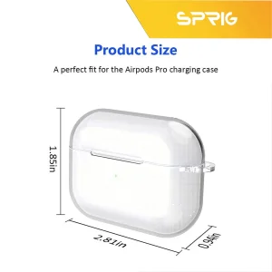 کاور اسپریگ مدل Transparent Guard مناسب برای کیس اپل ایرپاد Airpods 3
