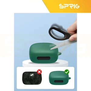 کاور اسپریگ مدل Silicone-SP مناسب برای کیس هدفون بی سیم انکر Soundcore Liberty 4 Pro