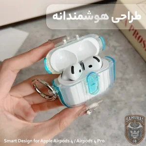 کاور سامورایی مدل Quad-40 مناسب برای کیس هدفون اپل Airpods 4 / 4 Pro