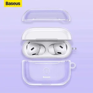 کاور باسئوس مدل Crystal Series مناسب برای کیس اپل AirPods 3