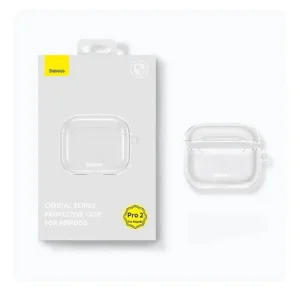 کاور باسئوس مدل Crystal Series مناسب برای کیس اپل AirPods 3