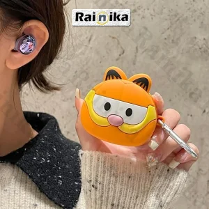 کاور رینیکا مدل Buds Funny Garfild مناسب برای کیس هدفون بی سیم سامسونگ Galaxy Buds Live / Buds Pro / buds 2 / buds 2 pro / Fe