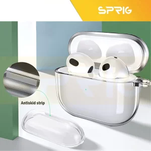 کاور اسپریگ مدل Hard Clear مناسب برای کیس اپل ایرپاد Airpod Pro / Airpod pro 2