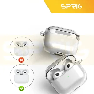 کاور اسپریگ مدل Hard Clear مناسب برای کیس اپل ایرپاد Airpod Pro / Airpod pro 2