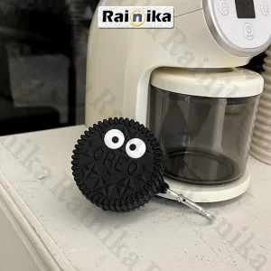 کاور رینیکا مدل Buds Cookie Black مناسب برای کیس هدفون بی سیم سامسونگ Galaxy Buds Live / Buds Pro / buds 2 / buds 2 pro / Fe