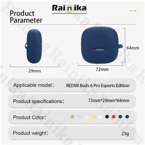 کاور رینیکا مدل Buds6 Pro مناسب برای کیس هدفون بی سیم شیائومی Redmi Buds 6 Pro