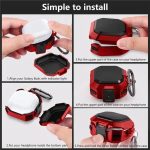 کاور سامورایی مدل Quad-10 مناسب برای هدفون سامسونگ Galaxy Buds Live / Buds Pro / Buds 2 / Buds 2 Pro