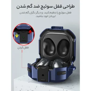 کاور سامورایی مدل Quad-10 مناسب برای هدفون سامسونگ Galaxy Buds Live / Buds Pro / Buds 2 / Buds 2 Pro