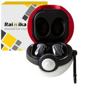 کاور رینیکا مدل Buds Pokemon Ball مناسب برای کیس هدفون بی سیم سامسونگ Galaxy Buds Live / Buds Pro / buds 2 / buds 2 pro / Fe
