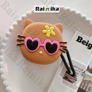 کاور رینیکا مدل Buds Funny Cute Cat مناسب برای کیس هدفون بی سیم سامسونگ Galaxy Buds Live / Buds Pro / buds 2 / buds 2 pro / Fe