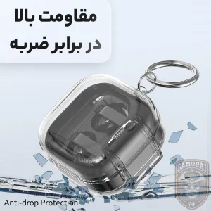 کاور سامورایی مدل Quad-52 مناسب برای کیس هدفون سامسونگ Galaxy Buds 4 Pro / Galaxy Buds 4