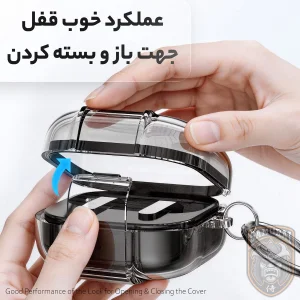 کاور سامورایی مدل Quad-52 مناسب برای کیس هدفون سامسونگ Galaxy Buds 4 Pro / Galaxy Buds 4