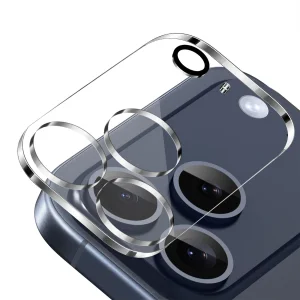 محافظ لنز دوربین شیشه‌ای آکوآرا مدل CLR 3D مناسب برای گوشی موبایل اپل iPhone 17 Pro Max