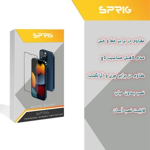 محافظ لنز دوربین اسپریگ مدل Ring-BK-FU مناسب برای گوشی موبایل سامسونگ Galaxy A14 4G / A14 5G به همراه محافظ پشت و محافظ صفحه نمایش