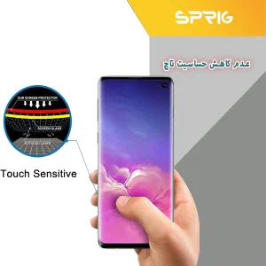 محافظ لنز دوربین اسپریگ مدل Ring-BK-FU مناسب برای گوشی موبایل سامسونگ Galaxy A14 4G / A14 5G به همراه محافظ پشت و محافظ صفحه نمایش
