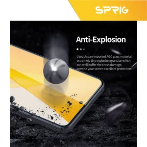 محافظ لنز دوربین اسپریگ مدل 3D-FU مناسب برای گوشی موبایل سامسونگ Galaxy S23 Ultra به همراه محافظ صفحه نمایش