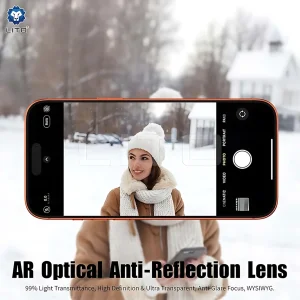 محافظ لنز دوربین شیشه‌ای لیتو مدل HaloCam مناسب برای گوشی موبایل اپل iPhone 17 Pro