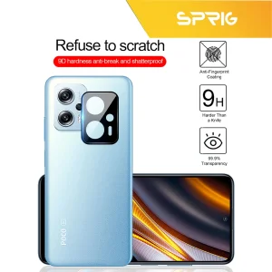 محافظ لنز دوربین اسپریگ مدل 3D-FU مناسب برای گوشی موبایل شیائومی Poco X4 GT به همراه محافظ صفحه نمایش