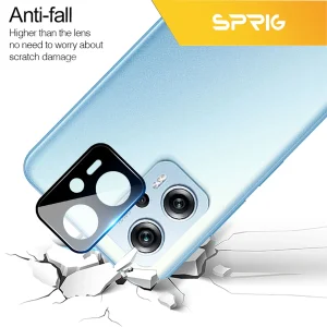 محافظ لنز دوربین اسپریگ مدل 3D-FU مناسب برای گوشی موبایل شیائومی Poco X4 GT به همراه محافظ صفحه نمایش