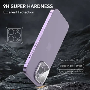 محافظ لنز دوربین گرین لاین مدل Transparent Lens Protector مناسب برای گوشی موبایل اپل  IPhone 15 Pro / 15 Pro Max