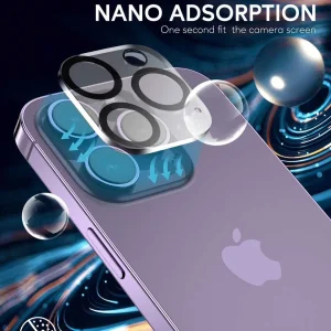 محافظ لنز دوربین گرین لاین مدل Transparent Lens Protector مناسب برای گوشی موبایل اپل  IPhone 15 Pro / 15 Pro Max