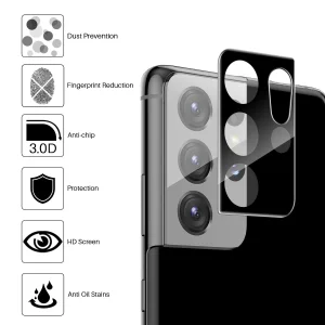 محافظ لنز دوربین اپیکوی مدل 3D مناسب برای گوشی موبایل سامسونگ Galaxy S21 Ultra