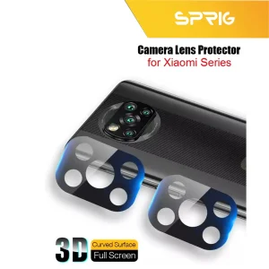 محافظ لنز دوربین اسپریگ مدل 3D-FU مناسب برای گوشی موبایل شیائومی Poco X3 / X3 NFC / X3 Pro به همراه محافظ صفحه نمایش