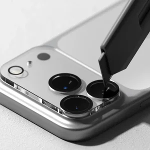 محافظ لنز دوربین شیشه‌ای آکوآرا مدل CLR 3D مناسب برای گوشی موبایل اپل iPhone 17 Pro
