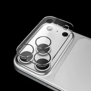 محافظ لنز دوربین شیشه‌ای آکوآرا مدل CLR 3D مناسب برای گوشی موبایل اپل iPhone 17 Pro