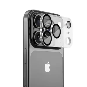 محافظ لنز دوربین شیشه‌ای آکوآرا مدل CLR 3D مناسب برای گوشی موبایل اپل iPhone 17 Pro