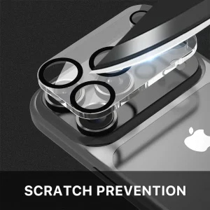 محافظ لنز دوربین شیشه‌ای آکوآرا مدل CLR 3D مناسب برای گوشی موبایل اپل iPhone 17 Pro