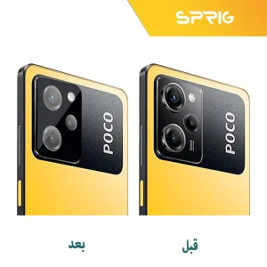 محافظ لنز دوربین اسپریگ مدل 3D-ANTIS مناسب برای گوشی موبایل شیائومی Poco X5 5G / Redmi Note 12 5G به همراه محافظ صفحه نمایش