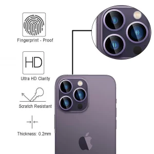 محافظ لنز دوربین اپیکوی مدل HD-ColorLenz مناسب برای گوشی موبایل اپل Iphone 14 Pro Max / 14 Pro