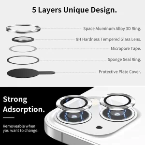 محافظ لنز دوربین اپیکوی مدل S Plus Lens مناسب برای گوشی موبایل اپل iPhone 14 Pro/14 Pro Max