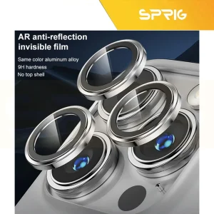 محافظ لنز دوربین اسپریگ مدل Ring metal-Super High quality مناسب برای گوشی موبایل اپل Iphone 16 Pro / 16 Pro max