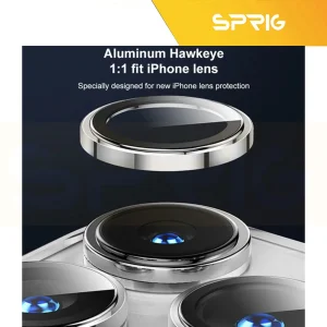 محافظ لنز دوربین اسپریگ مدل Ring metal-Super High quality مناسب برای گوشی موبایل اپل Iphone 16 Pro / 16 Pro max