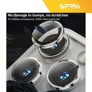 محافظ لنز دوربین اسپریگ مدل Ring metal-Super High quality مناسب برای گوشی موبایل اپل Iphone 16 Pro / 16 Pro max