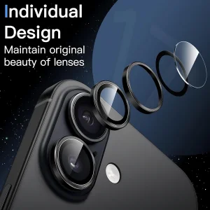 محافظ لنز دوربین شیشه‌ای لیتو مدل Optix مناسب برای گوشی موبایل اپل iPhone 17