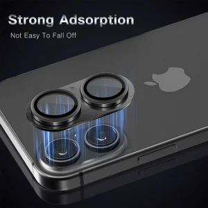 محافظ لنز دوربین فلزی آکوآرا مدل All-Round Protection مناسب برای گوشی موبایل اپل iPhone 17