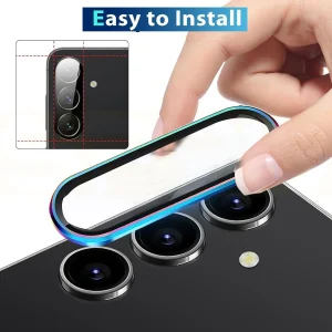 محافظ لنز دوربین اسپریگ مدل Ring metal مناسب برای گوشی موبایل سامسونگ Galaxy A36