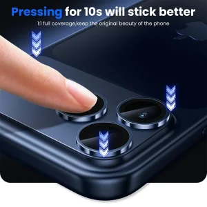 محافظ لنز دوربین فلزی آکوآرا مدل All-Round Premium Protection مناسب برای گوشی موبایل اپل iPhone 17 Pro