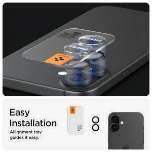 محافظ لنز دوربین شیشه‌ای اسپیگن مدل Optik Pro مناسب برای گوشی موبایل اپل iPhone 16