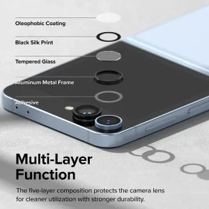 محافظ لنز دوربین آسان نصب آکوآرا مدل RNG EZ مناسب برای گوشی موبایل سامسونگ Galaxy Z Flip 6