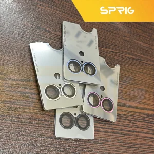 محافظ لنز دوربین اسپریگ مدل Ring Metal Luxury مناسب برای گوشی موبایل اپل Iphone 16 / 16 Plus