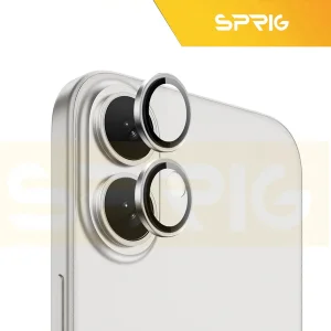محافظ لنز دوربین اسپریگ مدل Ring Metal Luxury مناسب برای گوشی موبایل اپل Iphone 16 / 16 Plus