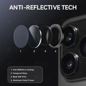 محافظ لنز دوربین آلتیمیت شیلد مدل High Quality Ring مناسب برای گوشی موبایل اپل iPhone 17 Pro Max
