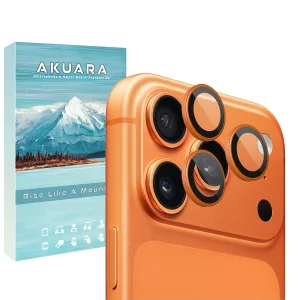محافظ لنز دوربین فلزی آکوآرا مدل AK Ultra High Quality مناسب برای گوشی موبایل اپل iPhone 17 Pro / Pro Max