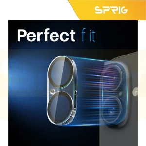 محافظ لنز دوربین اسپریگ مدل 3D Transparent مناسب برای گوشی موبایل اپل Iphone 16 / 16 Plus